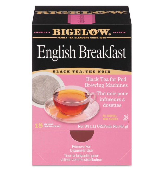 English Breakfast Tea Pods, 1.90 oz, 18/Box