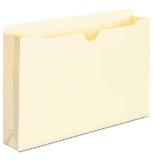 Manila File Jackets, 2-Ply Straight Tab, Legal Size, Manila, 50/Box