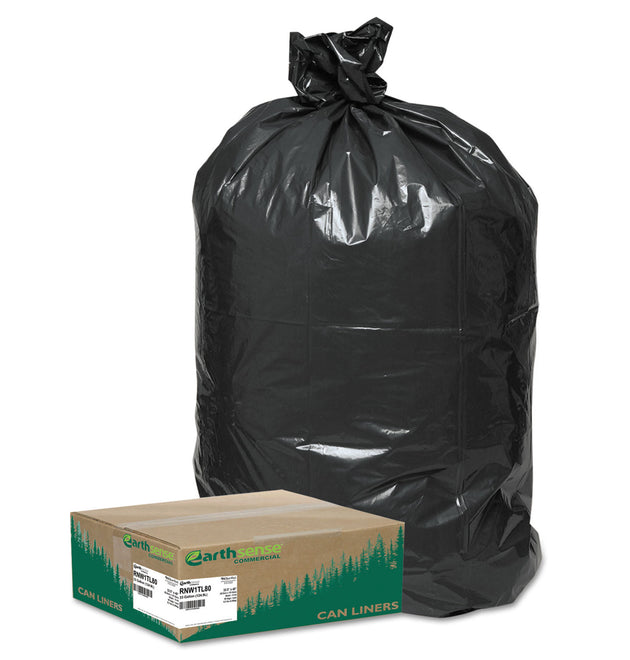 Linear Low Density Large Trash and Yard Bags, 33 gal, 0.9 mil, 32.5