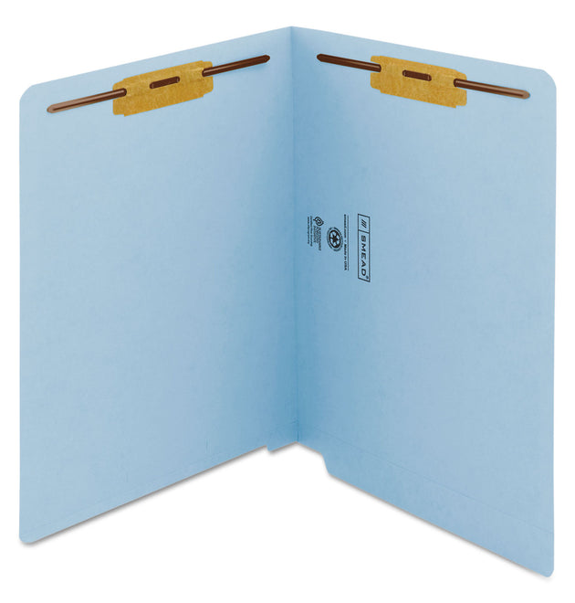 Heavyweight Colored End Tab Fastener Folders, 0.75