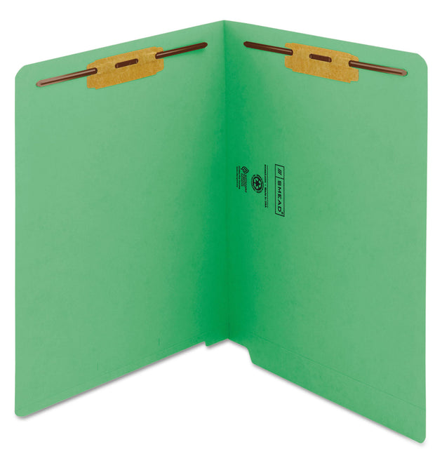 Heavyweight Colored End Tab Fastener Folders, 0.75