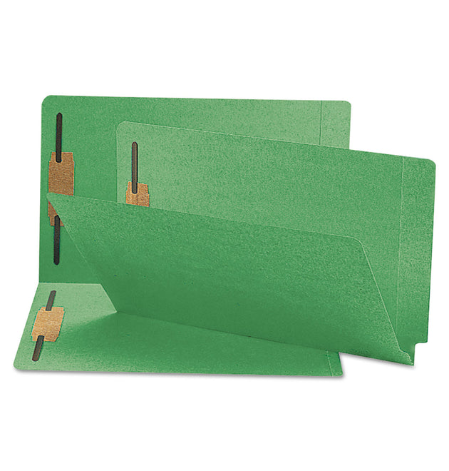 Heavyweight Colored End Tab Fastener Folders, 0.75