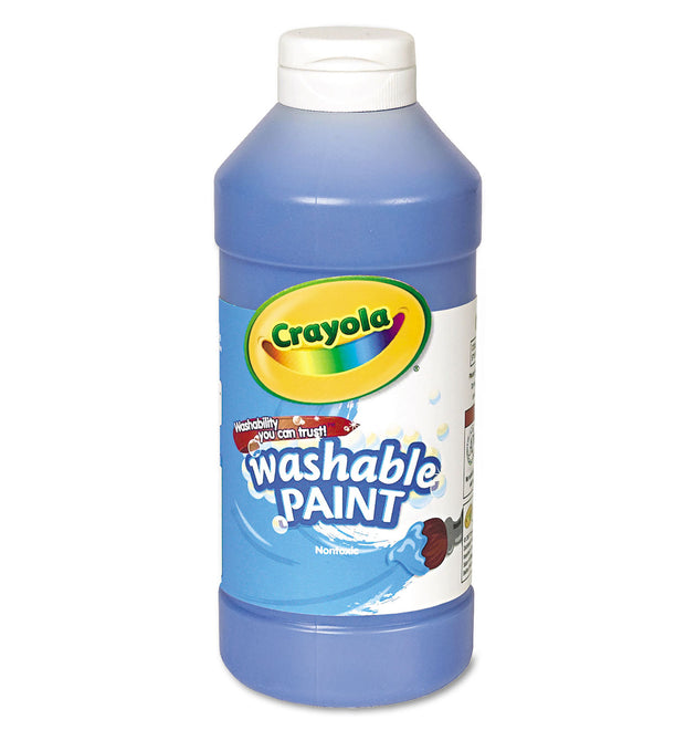 Washable Paint, Blue, 16 oz Bottle