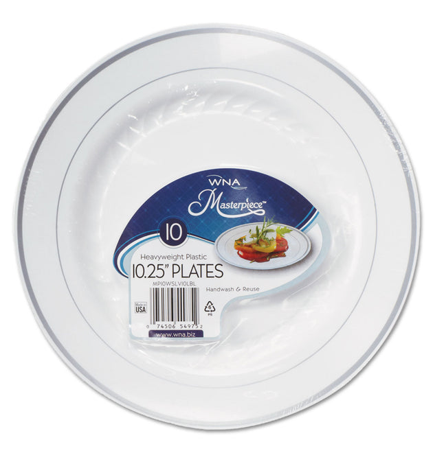 Masterpiece Plastic Plates, 10.25