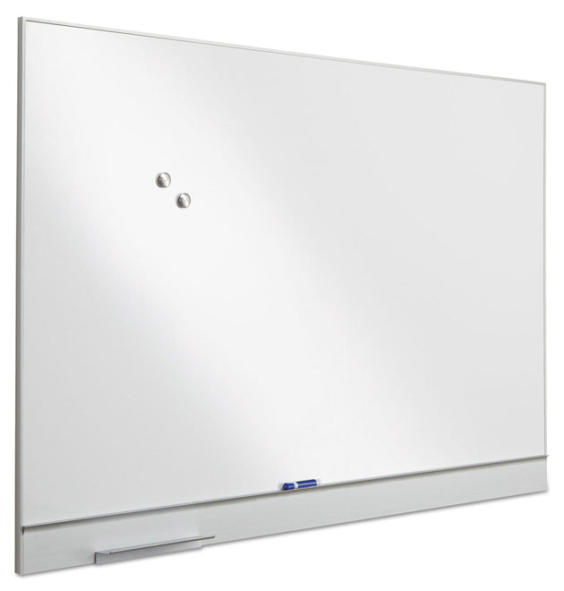 Polarity Magnetic Dry Erase White Board, 72 x 46, White Surface, Silver Aluminum Frame