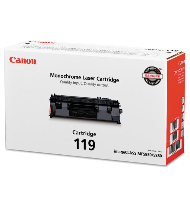 3479B001 (CRG-119) Toner, 2,100 Page-Yield, Black