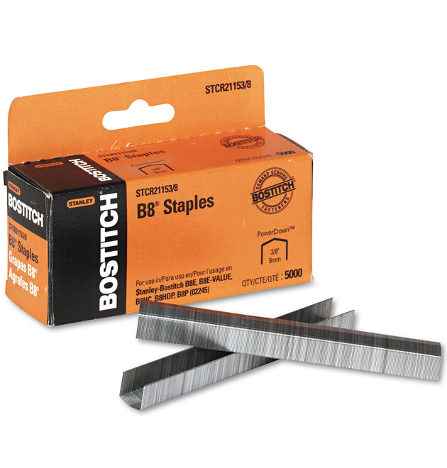 B8 PowerCrown Premium Staples, 0.38