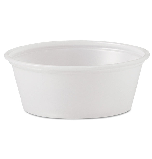 Polystyrene Portion Cups, 1.5 oz, Translucent, 2,500/Carton