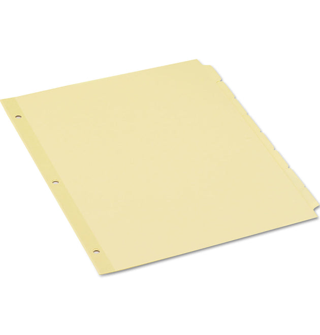 Self-Tab Index Dividers, 8-Tab, 11 x 8.5, Buff, 24 Sets