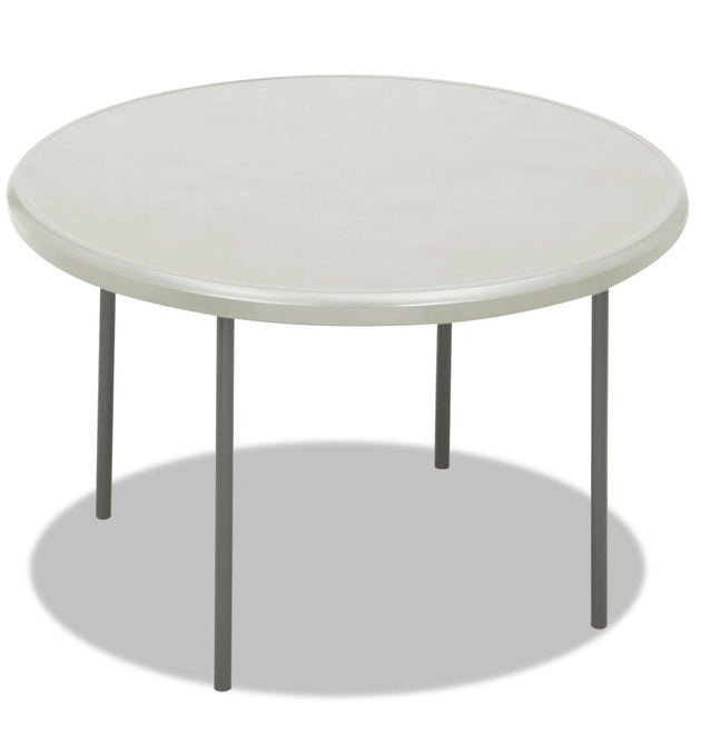 IndestrucTable Classic Folding Table, Round, 48