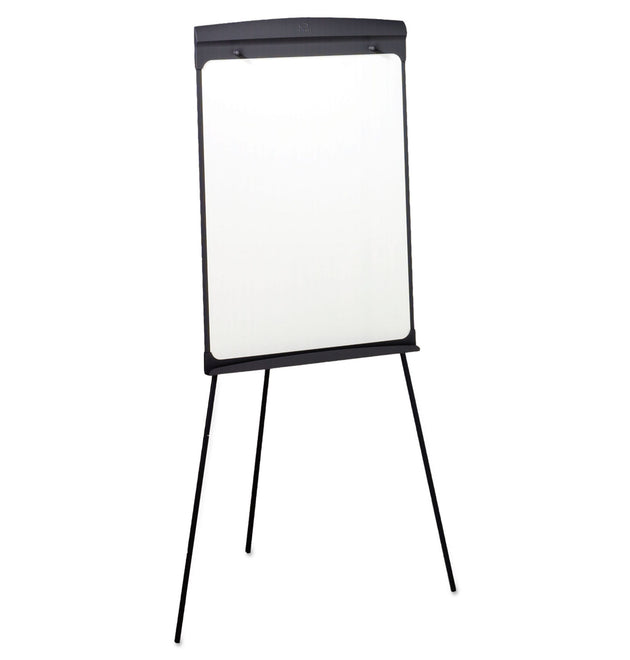 Magnetic Dry Erase Easel, 27 x 35, Graphite Surface, Graphite Plastic Frame