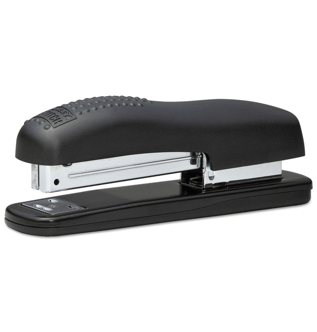 Ergonomic Desktop Stapler, 20-Sheet Capacity, Black