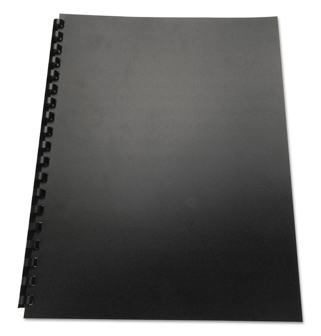 100% Recycled Poly Binding Cover, Black, 11 x 8.5, Unpunched, 25/Pack