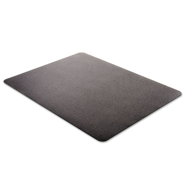 EconoMat Occasional Use Chair Mat for Low Pile Carpet, 46 x 60, Rectangular, Black