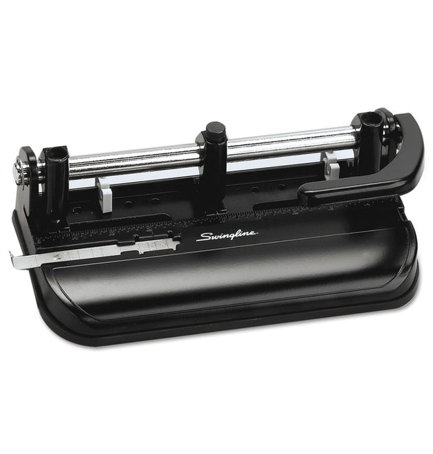 32-Sheet Lever Handle Heavy-Duty Two- to Seven-Hole Punch, 9/32