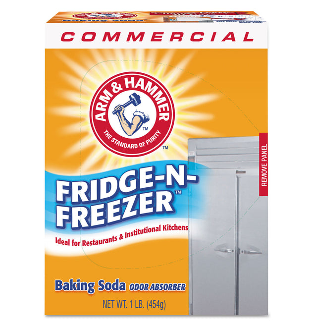 Fridge-N-Freezer Pack Baking Soda, Unscented, Powder, 16 oz, 12/Carton