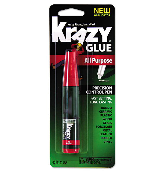 All Purpose Krazy Glue, 0.14 oz, Dries Clear