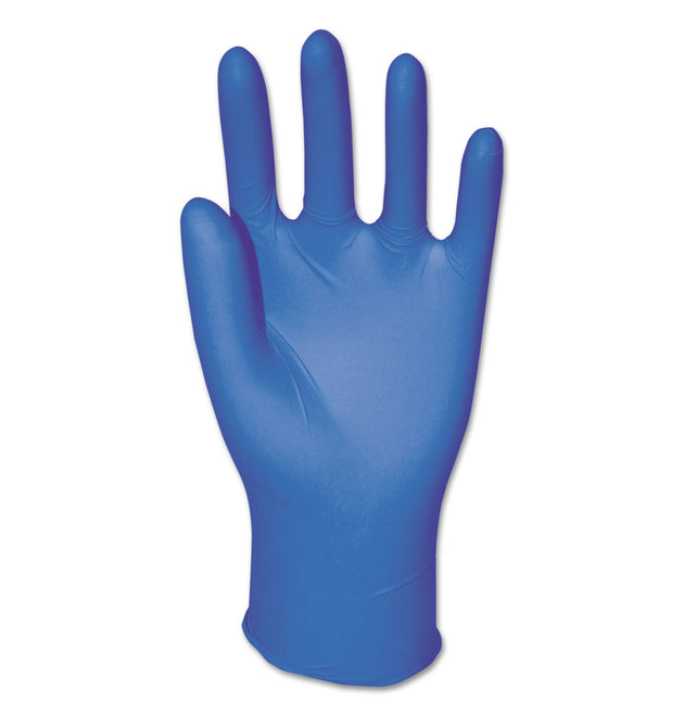 Disposable General-Purpose Powder-Free Nitrile Gloves, Large, Blue, 5 mil, 100/Box