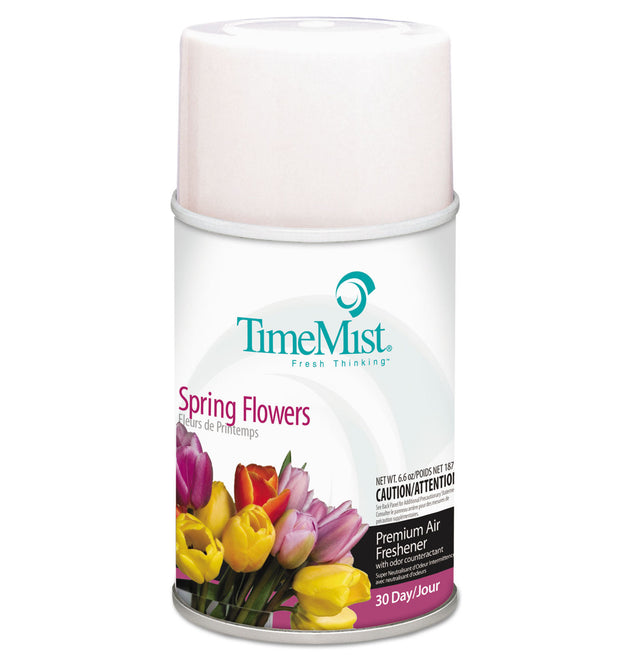 Premium Metered Air Freshener Refill, Spring Flowers, 6.6 oz Aerosol Spray