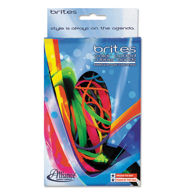 Brites Pic-Pac Rubber Bands, Size 54 (Assorted), 0.04