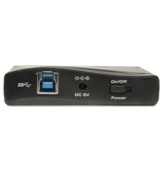 USB 3.0 SuperSpeed Hub, 4 Ports, Black