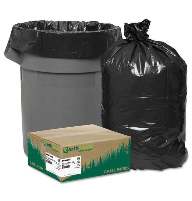 Linear Low Density Recycled Can Liners, 33 gal, 1.65 mil, 33