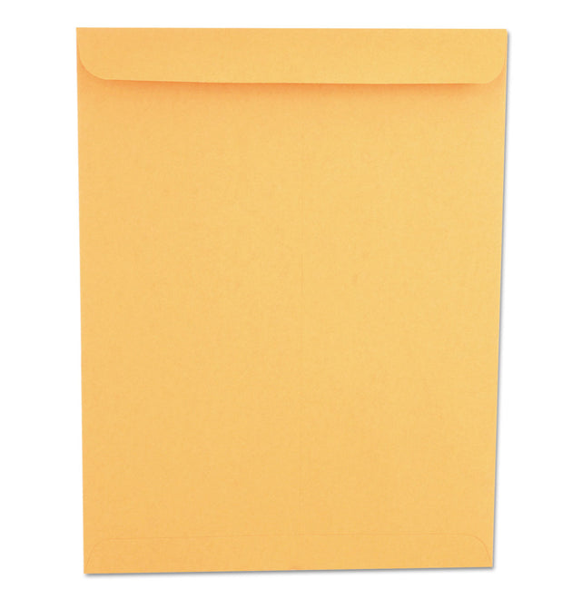 Catalog Envelope, 28 lb Bond Weight Kraft, #13 1/2, Square Flap, Gummed Closure, 10 x 13, Brown Kraft, 250/Box