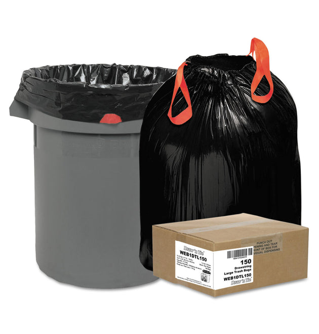 Heavy-Duty Trash Bags, 33 gal, 1.2 mil, 33.5