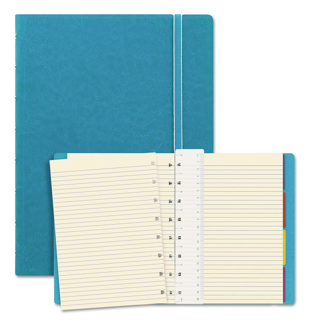 Notebook, 1-Subject, Medium/College Rule, Aqua Cover, (112) 8.25 x 5.81 Sheets