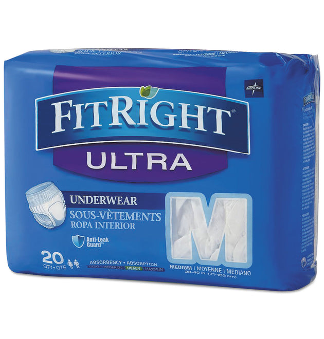 FitRight Ultra Protective Underwear, Medium, 28