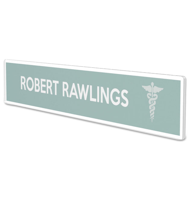 Superior Image Cubicle Nameplate Sign Holder, 8.5 x 2 Insert, Clear