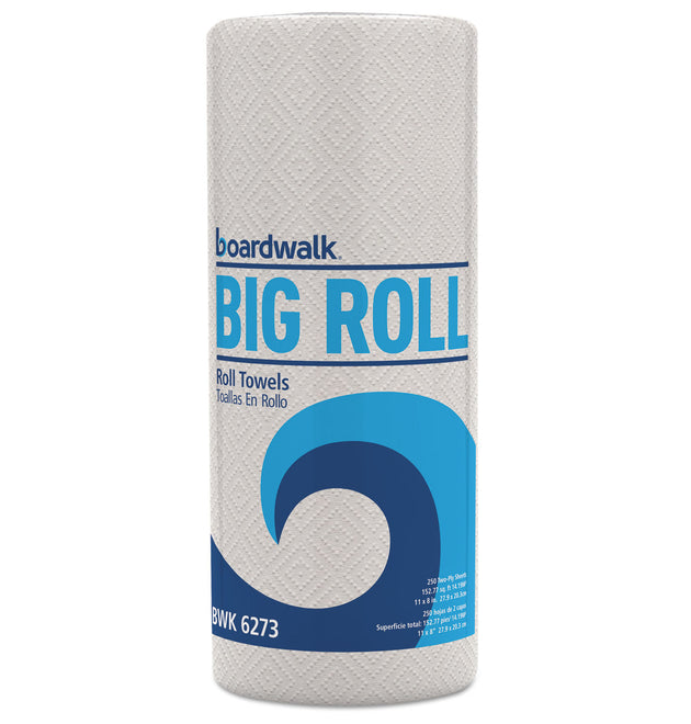 Kitchen Roll Towel, 2-Ply, 11 x 8.5, White, 250/Roll, 12 Rolls/Carton