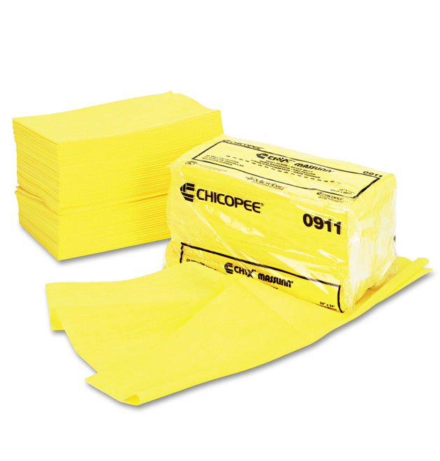 Masslinn Dust Cloths, 24 x 24, Yellow, 50/Bag, 2 Bags/Carton