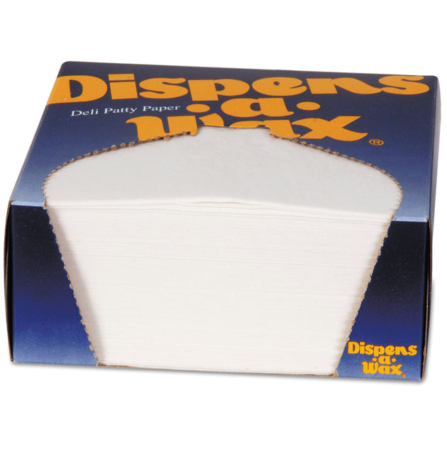 Dispens-A-Wax Waxed Deli Patty Paper, 4.75 x 5, White, 1,000/Box