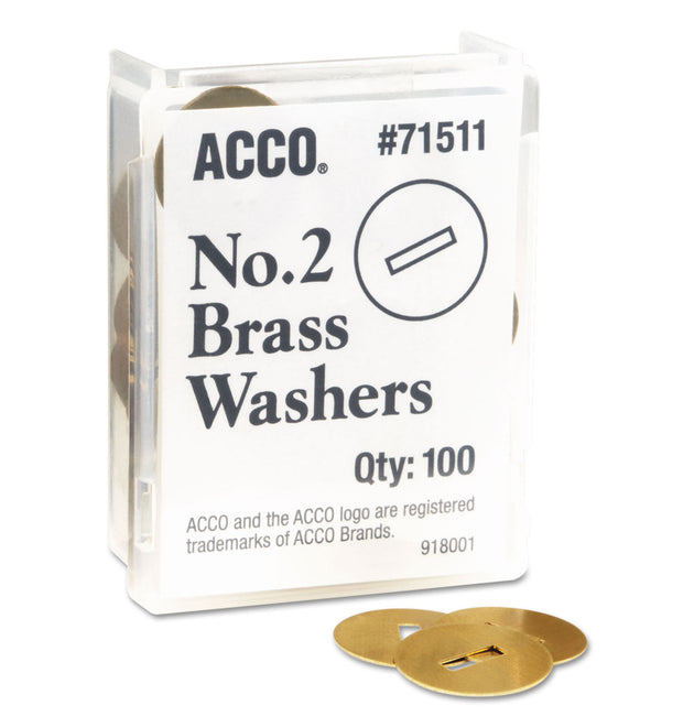 #2 Washers for Two-Prong Fasteners, 1.25