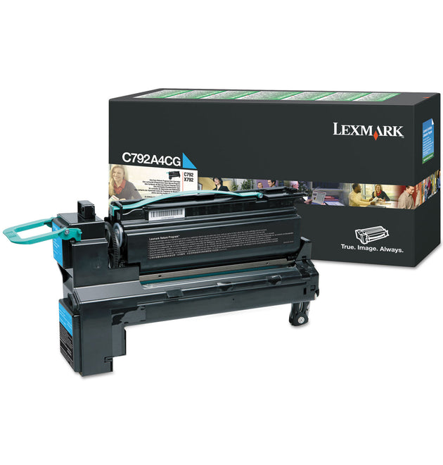 C792A4CG Return Program Toner, 6,000 Page-Yield, Cyan