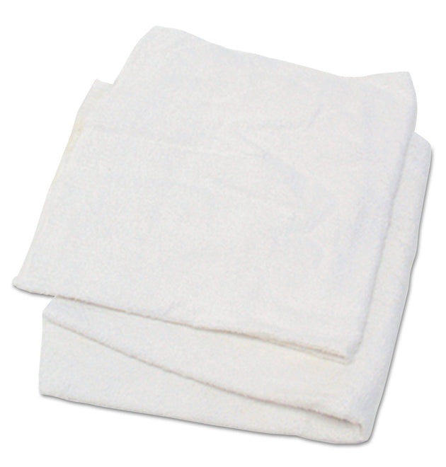 Woven Terry Rags, White, 15 x 17, 25 lb/Carton