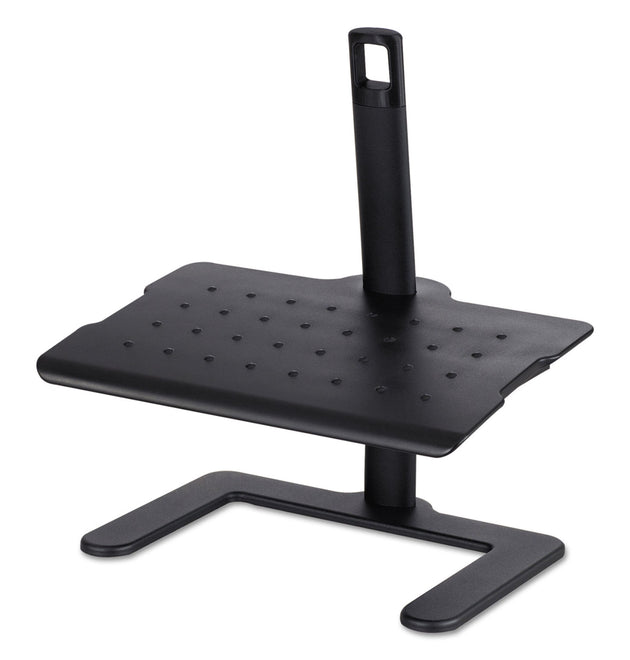 Height-Adjustable Footrest, 20.5w x 14.5d x 3.5 to 21.5h, Black