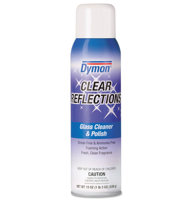 Clear Reflections Mirror and Glass Cleaner, 20 oz Aerosol Spray, 12/Carton