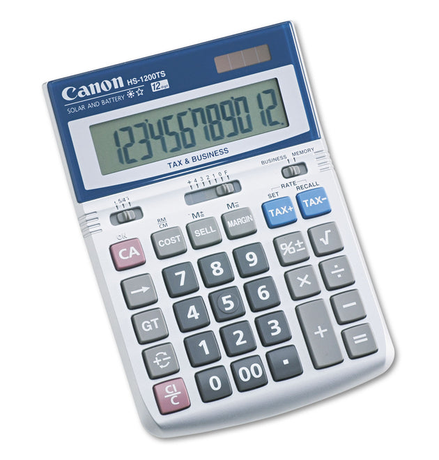 HS-1200TS Desktop Calculator, 12-Digit LCD