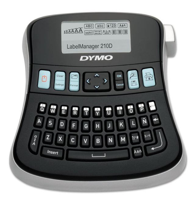 LabelManager 210D Label Maker, 2 Lines, 6.1 x 6.5 x 2.5