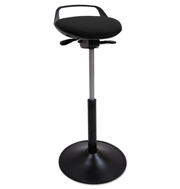 Perch Sit Stool, Supports Up to 250 lb, Black