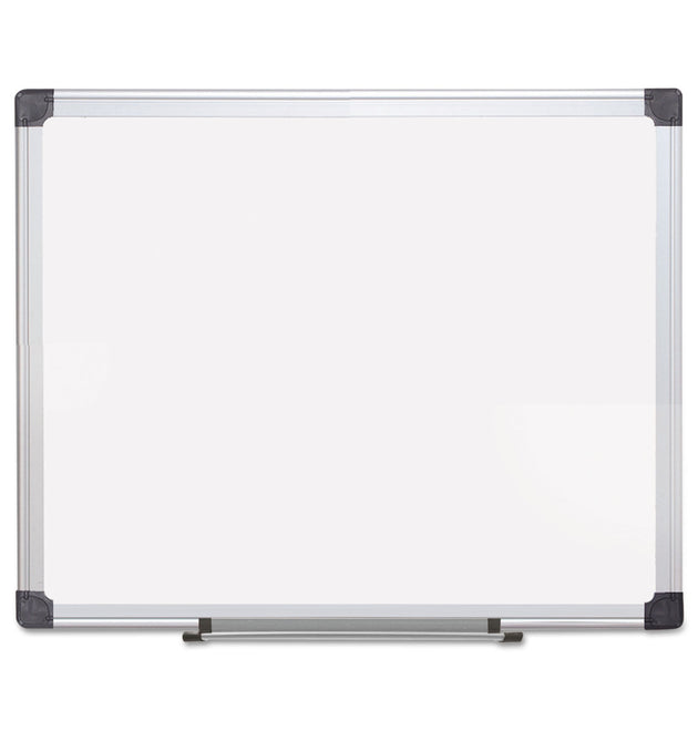 Porcelain Value Dry Erase Board, 24 x 36, White Surface, Silver Aluminum Frame