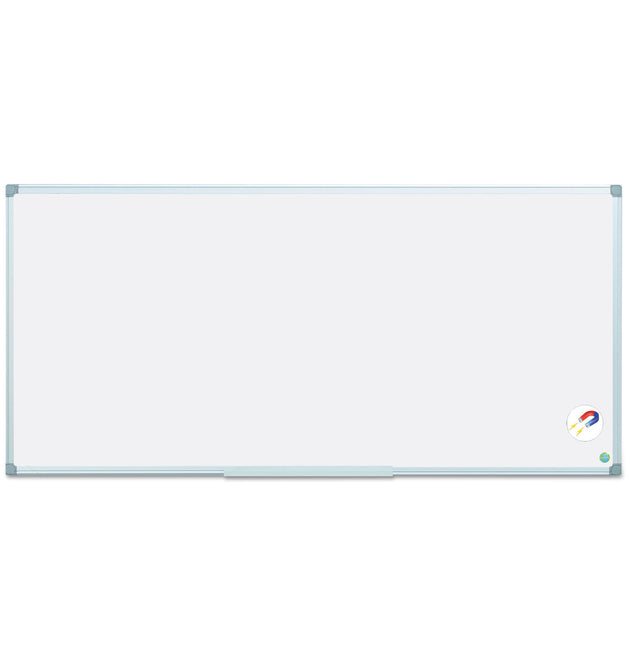 Earth Gold Ultra Magnetic Dry Erase Boards, 96 x 48, White Surface, Silver Aluminum Frame