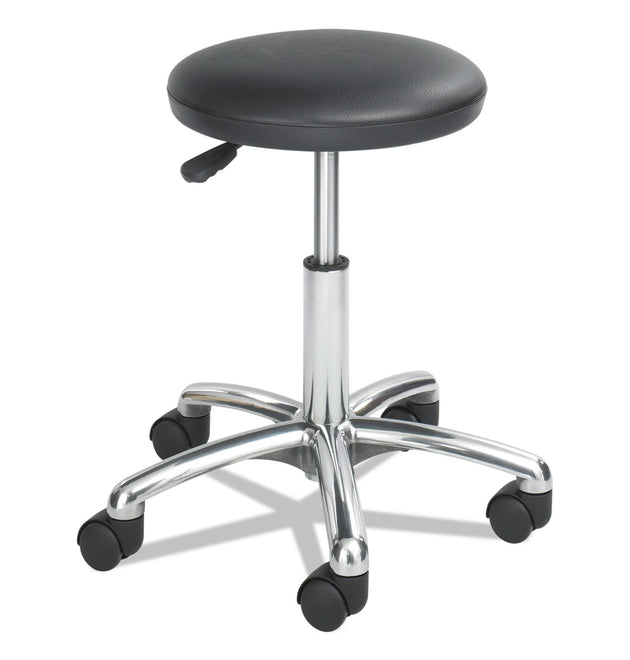 Height-Adjustable Lab Stool, Backless, Supports Up to 250 lb, 16