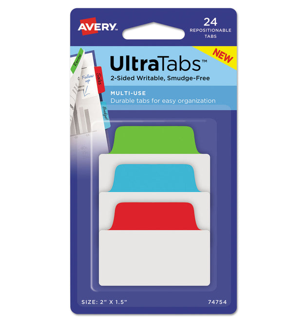 Ultra Tabs Repositionable Tabs, Standard: 2