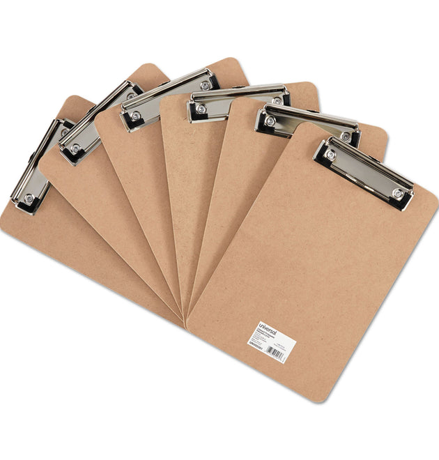 Hardboard Clipboard with Low-Profile Clip, 0.5