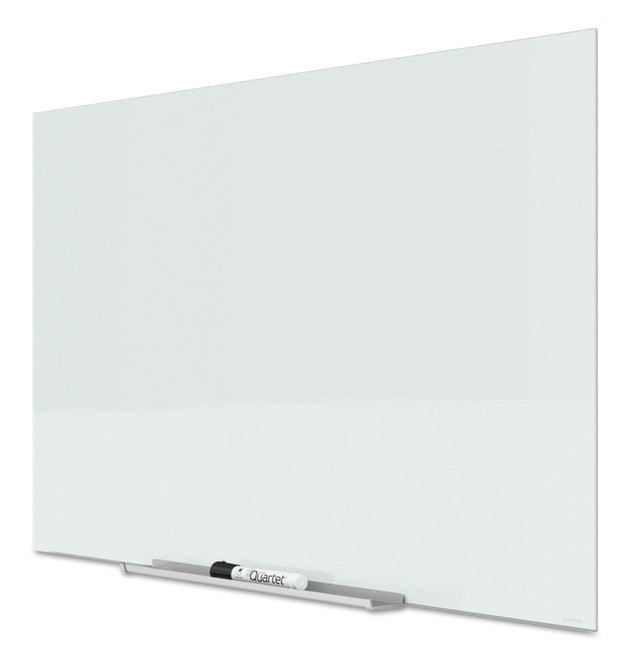 InvisaMount Magnetic Glass Marker Board, 85 x 48, White Surface