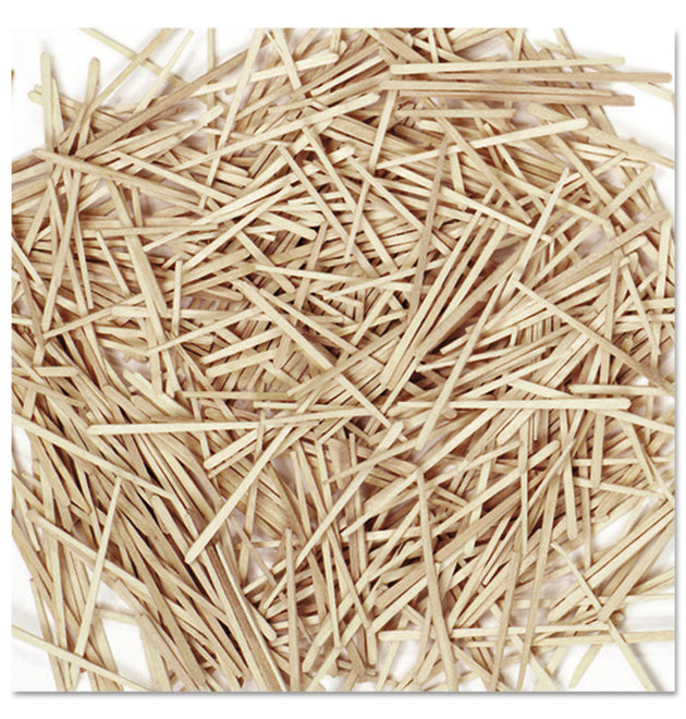 Flat Wood Toothpicks, Natural, 2,500/Pack