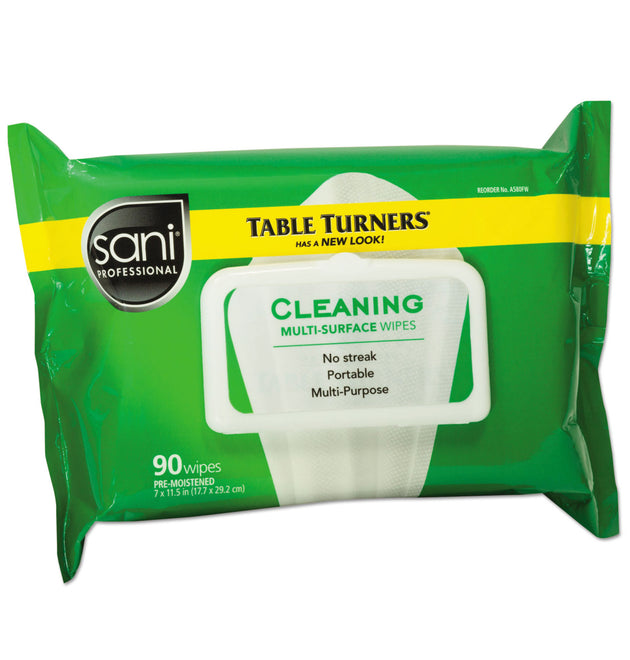 Multi-Surface Cleaning Wipes, 1-Ply, 11.5 x 7, Fresh Scent, White, 90 Wipes/Pack, 12 Packs/Carton